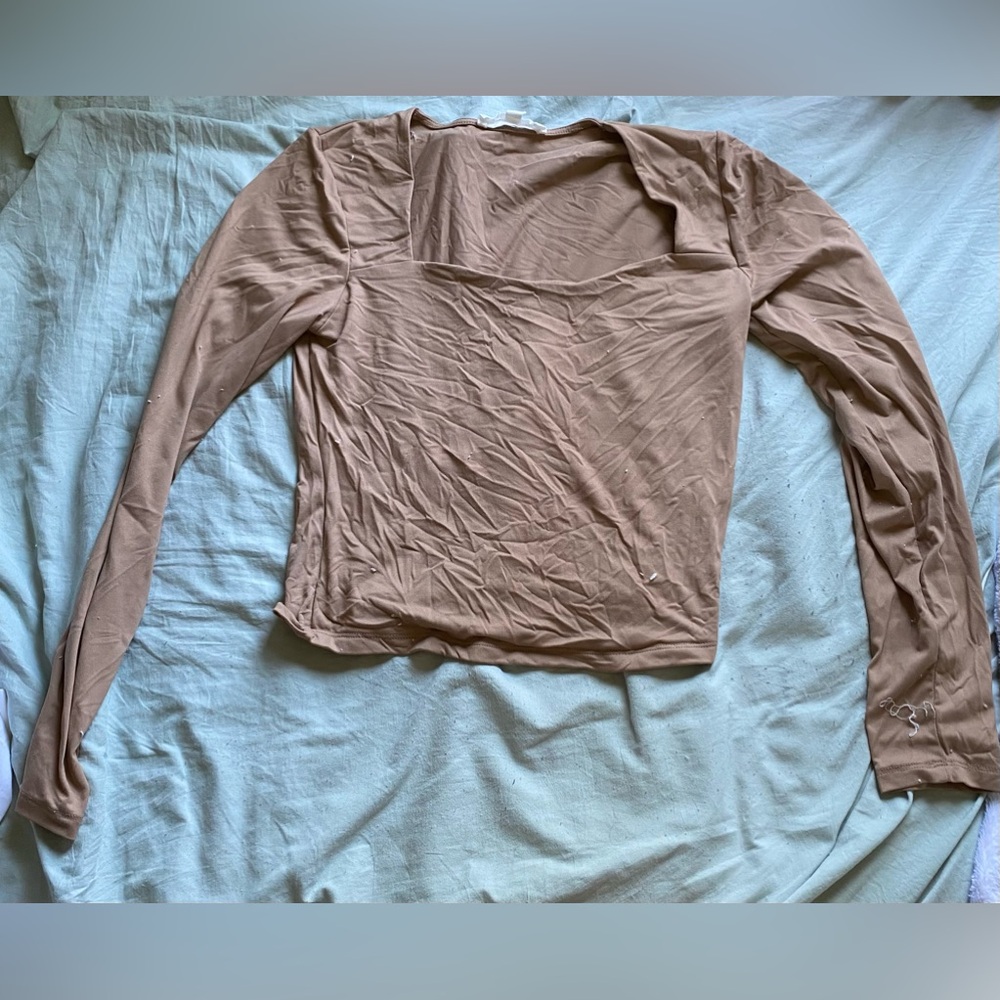 Long sleeve crop top